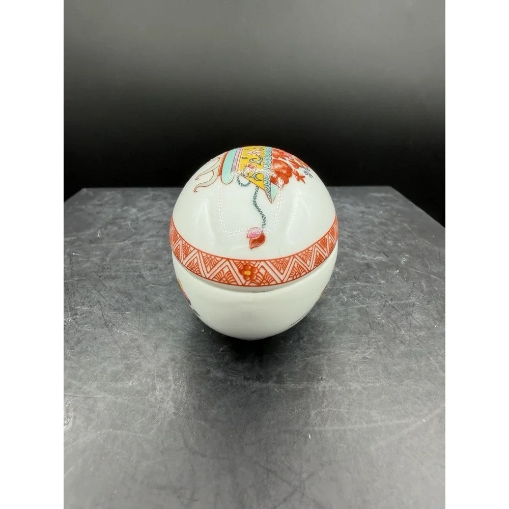 🥚✨ Limoges Fou-Tcheou Egg Shaped Trinket Box 🐣💎